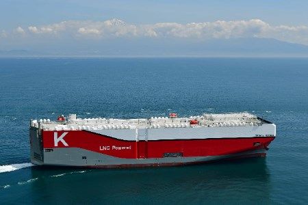 ‘K’ Line receives LNG-fuelled car carrier