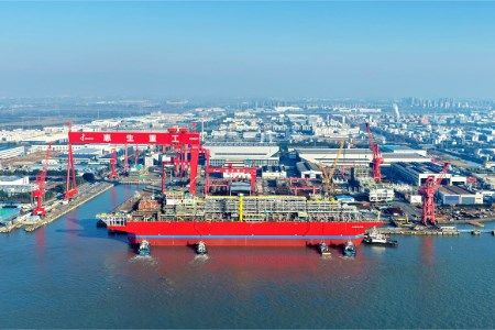 Wison New Energies holds hull launching ceremony