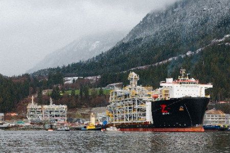 New module arrives at Woodfibre LNG