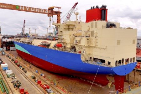 HD Hyundai Heavy Industries launches GAZ-SYSTEM FSRU vessel